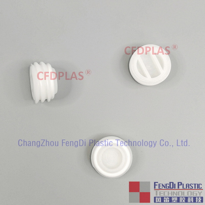 cfdplas 37mmスレッド付き天然HDPEバングプラットフォームプラットフォームプラグ