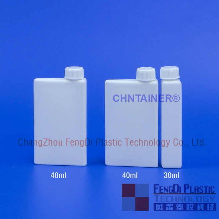 メトロラブ4000化学分析装置で使用される白い試薬瓶のボトル40mlと30ml 